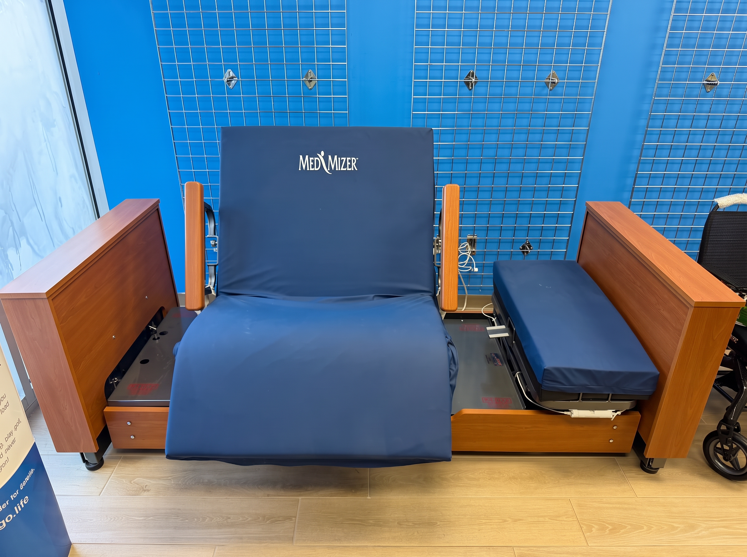 Adjustable home care bed available from TrustMed